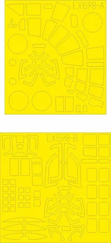 MW22 EDUARD EX598 HE 111H-6 1/48 MASK for ICM von Eduard