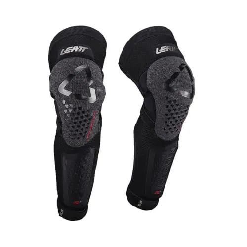 Leatt 3DF 5.0 EVO EXT Knieschützer XL Schwarz - Knieschoner mit innovativer 3DF-Technologie für optimalen Schutz und Flexibilität, ideal für Mountainbiking und Offroad-Abenteuer.