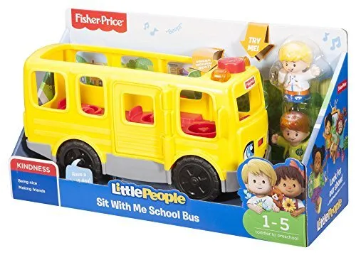 Fisher-Price FKW98 Bauspiele – Little People Bus Schule