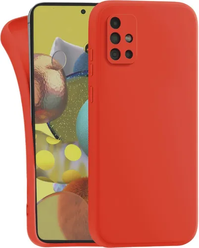 Hülle für Samsung Galaxy A51 4G - Handyhülle Cover aus Silikon Orange