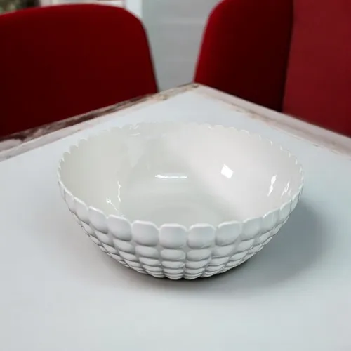 guzzini Schüssel Schale Tiffany XL, weiß 30x13cm 5L von Guzzini