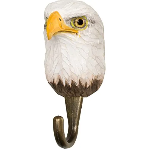 Wildlife Garden Garderobenhaken DecoHook Weißkopfseeadler - Kleiderhaken mit wunderschönem Weißkopfseeadler-Motiv, ideal zur dekorativen Aufwertung Ihres Gartens und für tierliebende Haushalte.