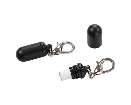 Wolters Hundehalsband-Anhänger Aluminium-Adresshülse schwarz