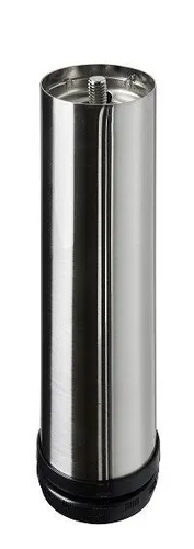 Hettich Möbelfuß 6,0 x 20 - 23 cm Edelstahl-Optik - Möbelteile, stabiler Möbelfuß in eleganter Edelstahl-Optik für einen modernen Look und hohe Belastbarkeit.
