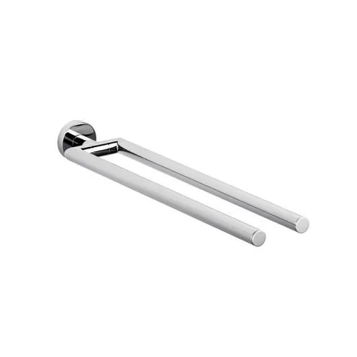 Handtuchhalter 2-armig 44 cm chrom für Bad / Küche Arme starr