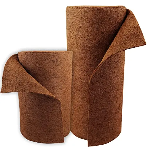 9m Kokosmatte Winterschutz - Böschungsmatte für Teichbepflanzung - Teichbepflanzungszubehör, 800g/m² Kokosfasermatte schützt Pflanzen im Winter und fördert ein gesundes Wachstum.