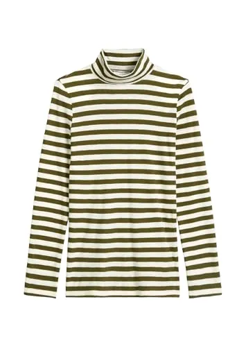 Marc O'Polo DENIM Rollkragenshirt - Stylisches Langarmshirt mit Turtleneck im Slim Fit, aus 100% Baumwolle, ideal für lässige Outfits und bequemes Tragen.