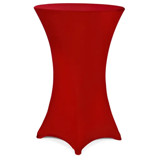 DeubaXXL DE Stehtischhusse Bordeaux Ø80cm 105102