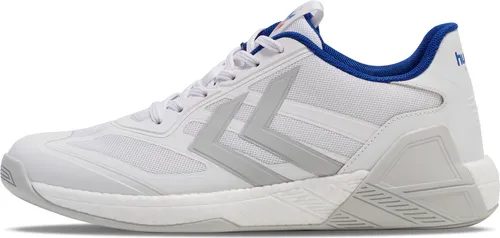 hummel Algiz IV Hallen-Indoorschuhe für Herren - Größe 42,5 (US 9,5) - Badmintonschuhe Herren mit atmungsaktivem Mesh-Obermaterial und hervorragender Dämpfung für optimalen Komfort und Stabilität beim Spiel.