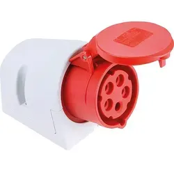 Produktbild CEE-Wandsteckdose IP44 400V, 32A rot/grau