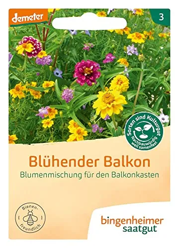 Bingenheimer Saatgut AG Blühender Balkon - Sommerblumenmischung (1 x 1 Stk)