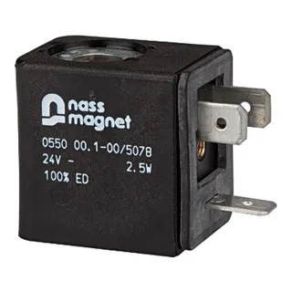 Riegler Magnetspule 24 V DC für Schaltventil - Einzelteile & Ersatzteile, hochwertige Magnetspule für zuverlässige Steuerung von 3/2-Wegeventilen, ideal für präzise Anwendungen.
