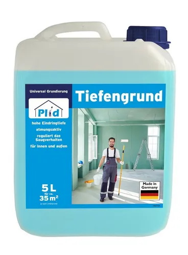 plid Grundierfarbe Tiefengrund Tapetengrundierung Grundierung Putzgrund Haftgrund, Schnelltrocknend