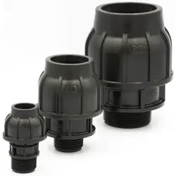 Gebo - Pe Rohr Verschraubung 32mm X 1 Zoll Ag Klemmverbinder Fitting