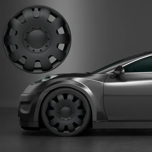 Radkappen 13 Zoll Schwarz - 4 Stück Radzierblenden von kuglo - Hochwertige Radkappen in Schwarz, einfach zu installieren, waschstraßenfest und flexibel. Perfekt für 13 Zoll Räder - schützt vor Verblassen und verleiht deinem Fahrzeug einen neuen Look!