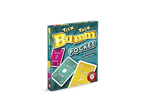 Piatnik 6671 Tick Tack Bumm Pocket 6671-Tick rasante Kartenspiel zum explosiven| Ab 12 Jahren |Für Zuhause und Unterwegs, Mehrfarbig