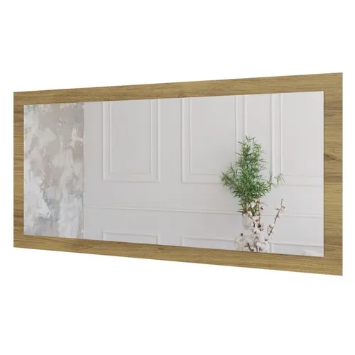 MySpiegel.de Wandspiegel Doman – Eleganter Spiegel auf dekorativer Holzplatte - Vielseitig einsetzbarer Wandspiegel im modernen Design, ideal für verschiedene Räume. Erhältlich in unterschiedlichen Größen und Farben, fügt sich harmonisch in jede Einrichtung ein.