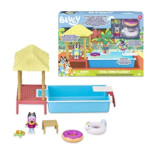 Bluey Pool-Spielset Mit 1 Figur & Zubehör