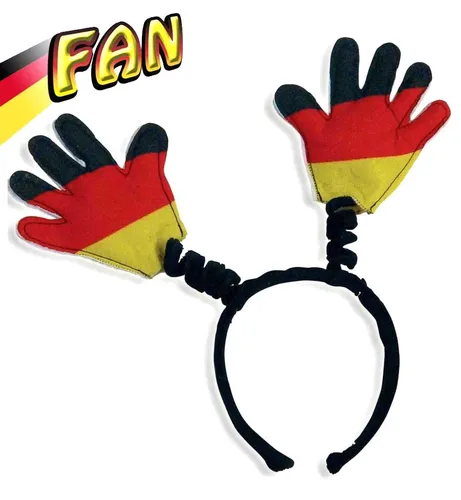 Fanartikel EM WM Haarreif Deutschland Hände Wabbles Fussball Fan 126699113