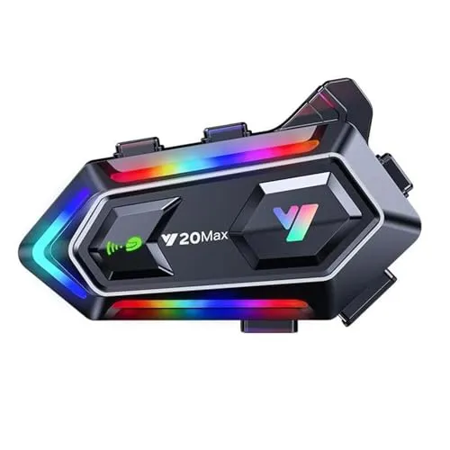 Motorradhelm-Lautsprecher Y20 MAX, Bluetooth-Headset mit Hi-Fi-Sound