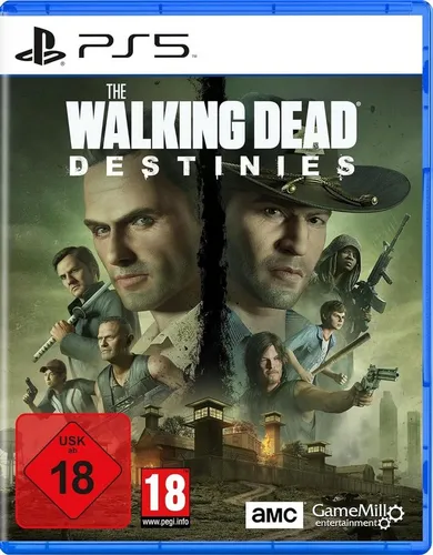 The Walking Dead: Destinies für Playstation 5 - Erlebe die packende Zombie-Apokalypse als Rick Grimes. Stelle dein Team aus 13 Kultcharakteren zusammen und beeinflusse die Geschichte mit deinen Entscheidungen. Kämpfe in spannenden Third-Person-Action gegen die Untoten!