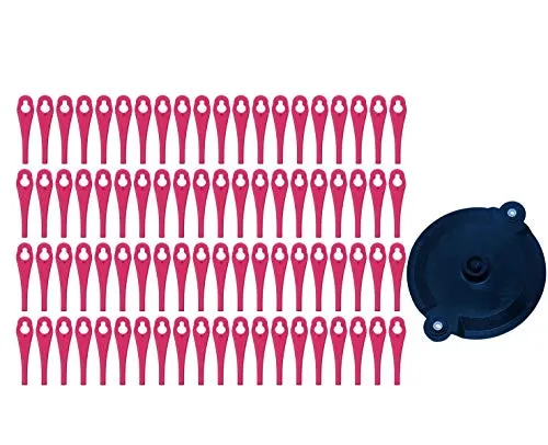 Kunststoffmesser Set (80er Pack) mit Schneidscheibe, für Parkside Akku Rasentrimmer PRTA 20 Li A1 - LIDL IAN 311046