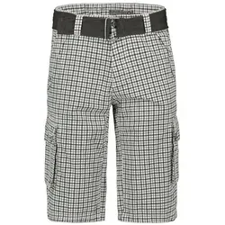 SUBLEVEL Cargoshorts Kariertes Design mit Capri Style Karierte Cargoshorts blau 33W