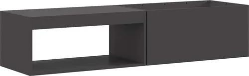 vidaXL Mittlere Rechteckige Außen-Holzfeuerstelle in Schwarz - Grills: Langlebige pulverbeschichtete Feuerstelle aus kaltem Walzstahl, ideal für gemütliche Abende im Freien mit elegantem Design und viel Wärme.