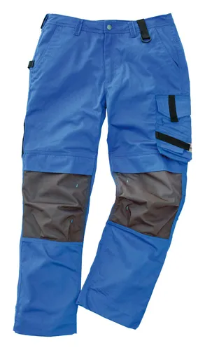 Excess Arbeitshose Champ Größe 52 blau/grau - Robuste Arbeitshose in blau/grau, ideal für Handwerk und Bau, mit praktischen Taschen und hoher Strapazierfähigkeit.