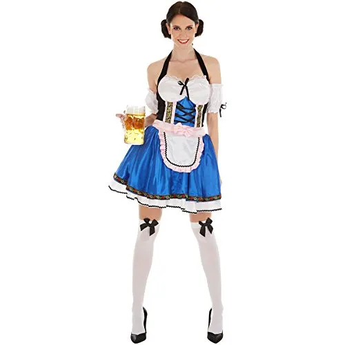 tectake® Frauenkostüm Dirndl sexy Wiesntraum - Kostüme für Oktoberfest & Mottopartys, verführerisches Dirndl mit traditionellem Look für einen unvergesslichen Auftritt!