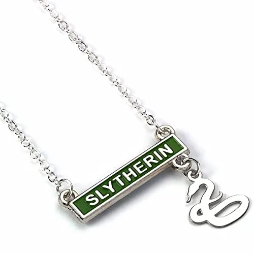 Harry Potter Offizielle Slytherin-Bar-Halskette, M, Zink