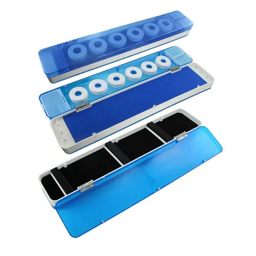 Jenzi Kunststoff-Box 45x8x4,5cm mit 6 Spulen