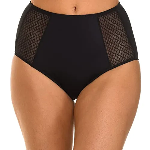 DIM Femme - BH Generous Classic x1 | Perfekter Halt für große Brüste | Dicke Mikrofaser und Stretch | U-förmiger Rücken und breite Träger | Moderner Look und absoluter Komfort Schwarz 90E