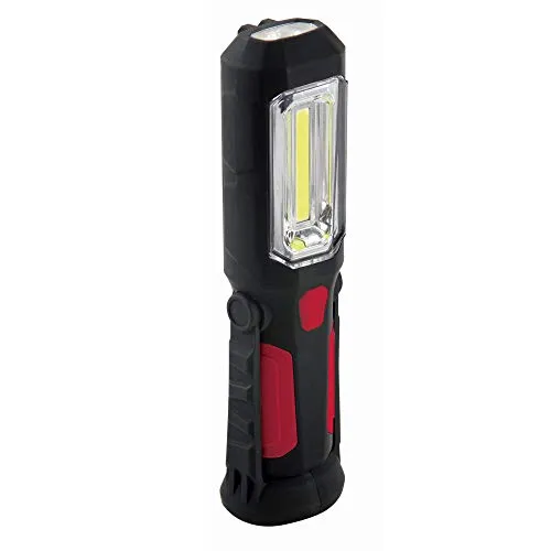 Velamp IS404 Arbeitslampe mit Haken und Magnet, 50 lm - Taschenlampe mit 8 LEDs, ideal für Werkstatt und Camping, vielseitig einsetzbar dank Haken und Magnet.