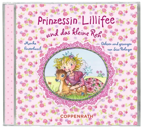 Prinzessin Lillifee und das kleine Reh (CD) von Monika Finsterbusch - Hörbuch für Kinder, bezaubernde Geschichten über Freundschaft und Abenteuer, ideal für kleine Zuhörer.