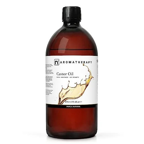 n2 Aromatherapy Rizinusöl Kaltgepresst - 870 ml - für Haare, Wimpern, Haut
