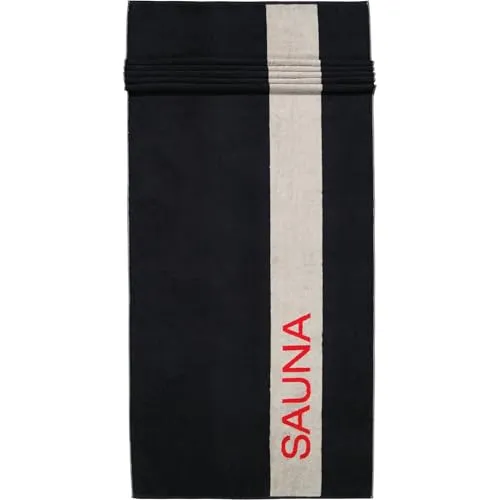 Cawö Home Saunatücher Sauna 6238 Lava in schwarz von Cawö