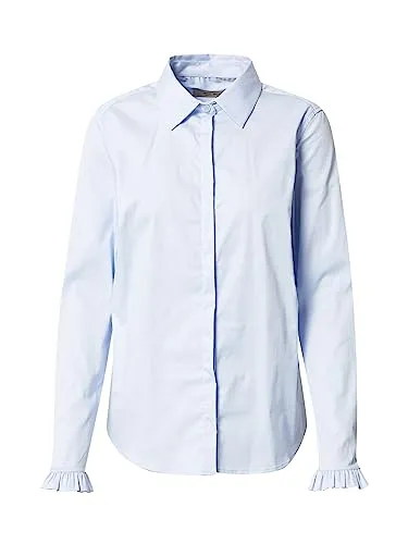 Bluse MATTIE FLIP mit Baumwolle L Hellblau