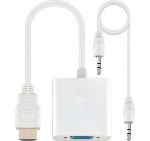 Goobay goobay HDMI/VGA Adapter HDMI-Adapter zu HDMI/VGA, Ton- und Bildübertragung in einem Adapter