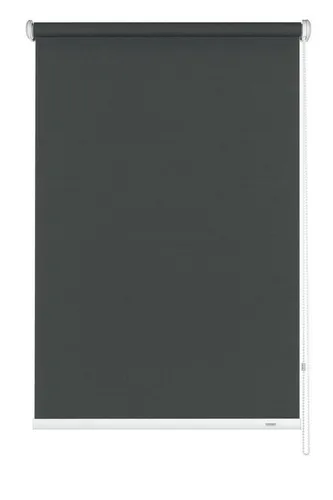 GARDINIA Seitenzug-Rollo, Blickdicht und Lichtdurchlässig, 82 x 180 cm, Dunkelgrau - Seitenzug-Rollo für Fenster mit stufenloser Verstellung, idealer Sicht- und Blendschutz. Einfache Montage an Wand oder Decke, modernes Design und leicht zu reinigen.