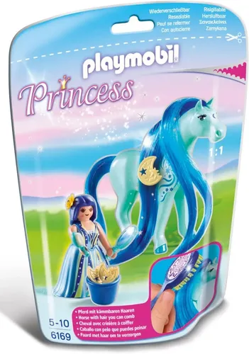 Playmobil Prinzessin Blaubeere Mit Frisiertem Pferd 6169