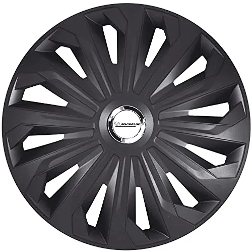 Michelin Radzierblenden Fabienne 35 cm (14 Zoll) schwarz - 4 Stück - Radkappen & Stahlfelgenringe, witterungsbeständig und verleihen Ihrem Fahrzeug einen eleganten Look.