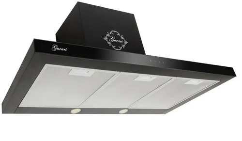 GURARI Wandhaube GCH 462 BL 9 Prime - Dunstabzugshaube 90 cm mit TouchControl und 1000m³/h, elegante Schwarzglas-Oberfläche für effektive Luftreinigung und modernes Design.