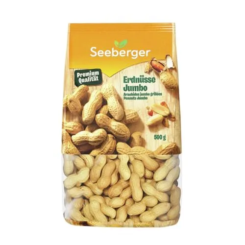 Seeberger Erdnüsse Jumbo Riesen: Große Erdnüsse in Schale