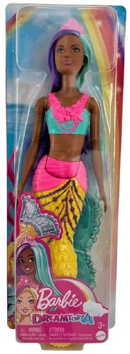 Barbie Meerjungfrauenpuppe Barbie Dreamtopia, Puppe, Meerjungfrau, bewegliche Flosse, lange Haare