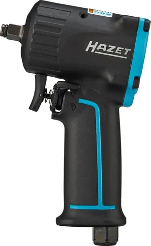 Hazet Druckluft-Schlagschrauber 9011M – 461Nm, 3/8 Zoll - Druckluft-Schlagschrauber mit nur 92 mm Länge, ideal für enge Räume. Mit vibrationsarmem Hammer-Schlagwerk und kälteisolierendem Griff für komfortables Arbeiten.