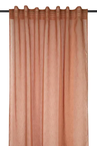 Vorhang 140x260 cm Derby Terra Polyester Voile Schlaufenschal verdeckte Schlaufe