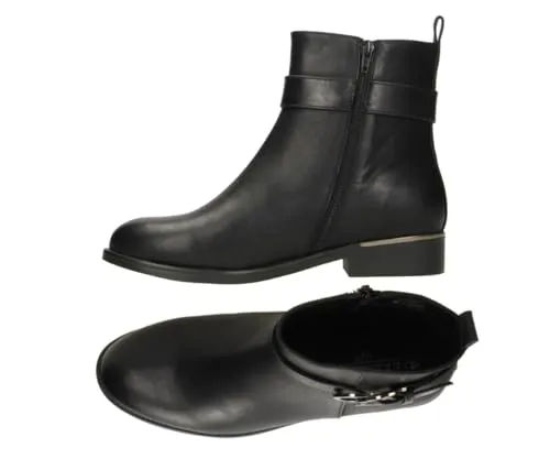 Fitters Damen Stiefel Sigrid - Übergröße Schwarz 42 EU - Stylische Damenschuhe in Übergröße mit praktischem seitlichen Reißverschluss und weicher Innensohle für hohen Tragekomfort.