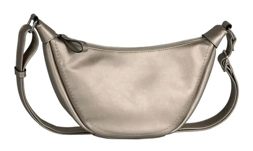 TOM TAILOR Denim Damen Liriel Umhängetasche, Platin - Umhängetasche in Platin, ideal für den Alltag mit praktischen Fächern und verstellbarem Schulterriemen für individuellen Tragekomfort. Perfekte Größe von 33x11x17,5 cm.