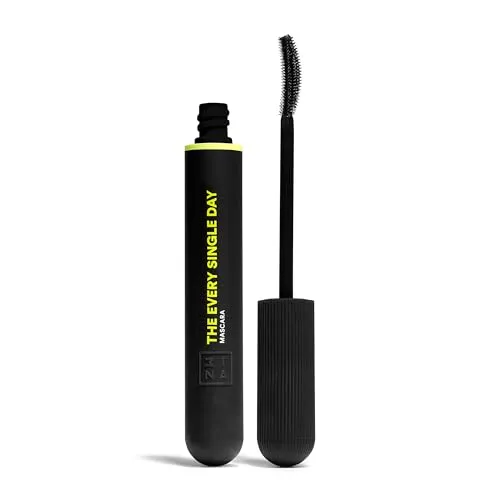 3INA Makeup - The Every Single Day Mascara - Schwarz Wimperntusche Lange Wimpern - Volume Länge Kurve Mascara - Sanduhrbürste Wimperntusche für Empfindliche Augen - Vegan - Cruelty Free